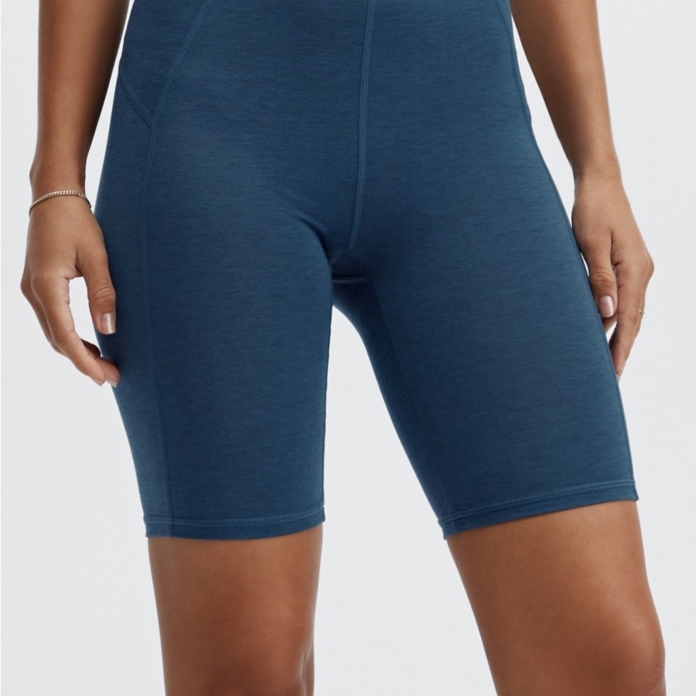 Teal Biker Shorts